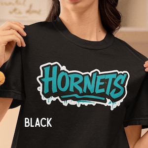 Hornets Graffiti Comfort Colors T Shirt, School Spirit Events Shirt, Graffiti Spirit Wear, Go Hornets, Pep Rally Shirt, Teacher Team Shirts