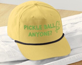 Geborduurde Pickleball Rope-hoed: aanpasbare naam