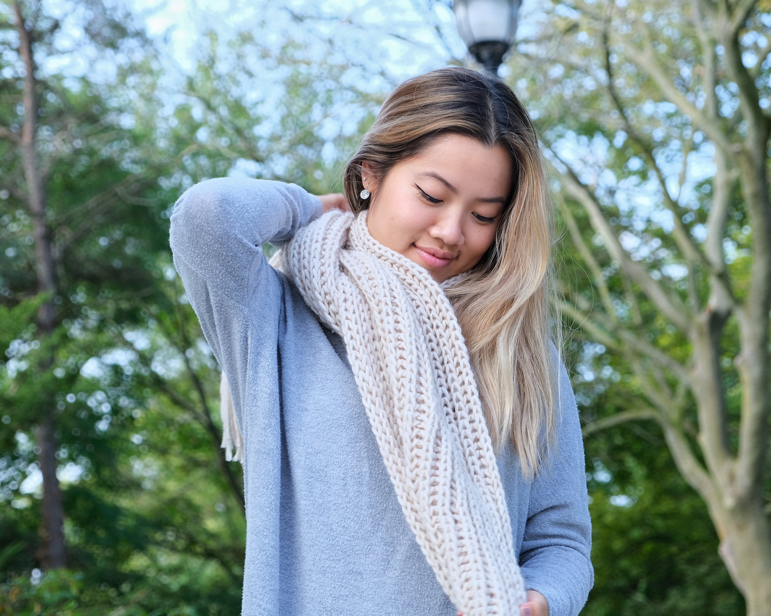 KNITTING PATTERN the Windsor Scarf Chunky Oversized Wool Etsy