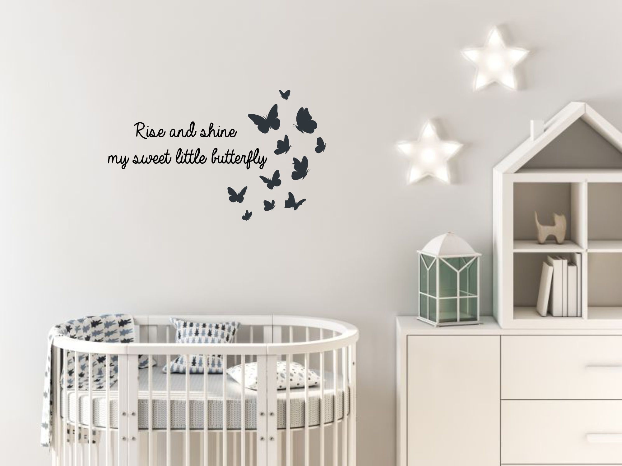 Sweet Butterfly Wall Decal Set in 2023  Butterfly decal, Butterfly wall  decals, Butterfly nursery