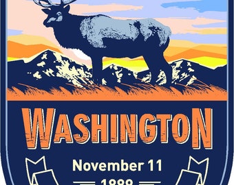 State animal Washinton Day Sticker