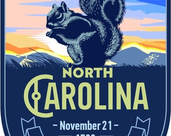 State animal North Carolina Day Sticker