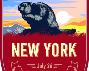 State animal New York Day Sticker