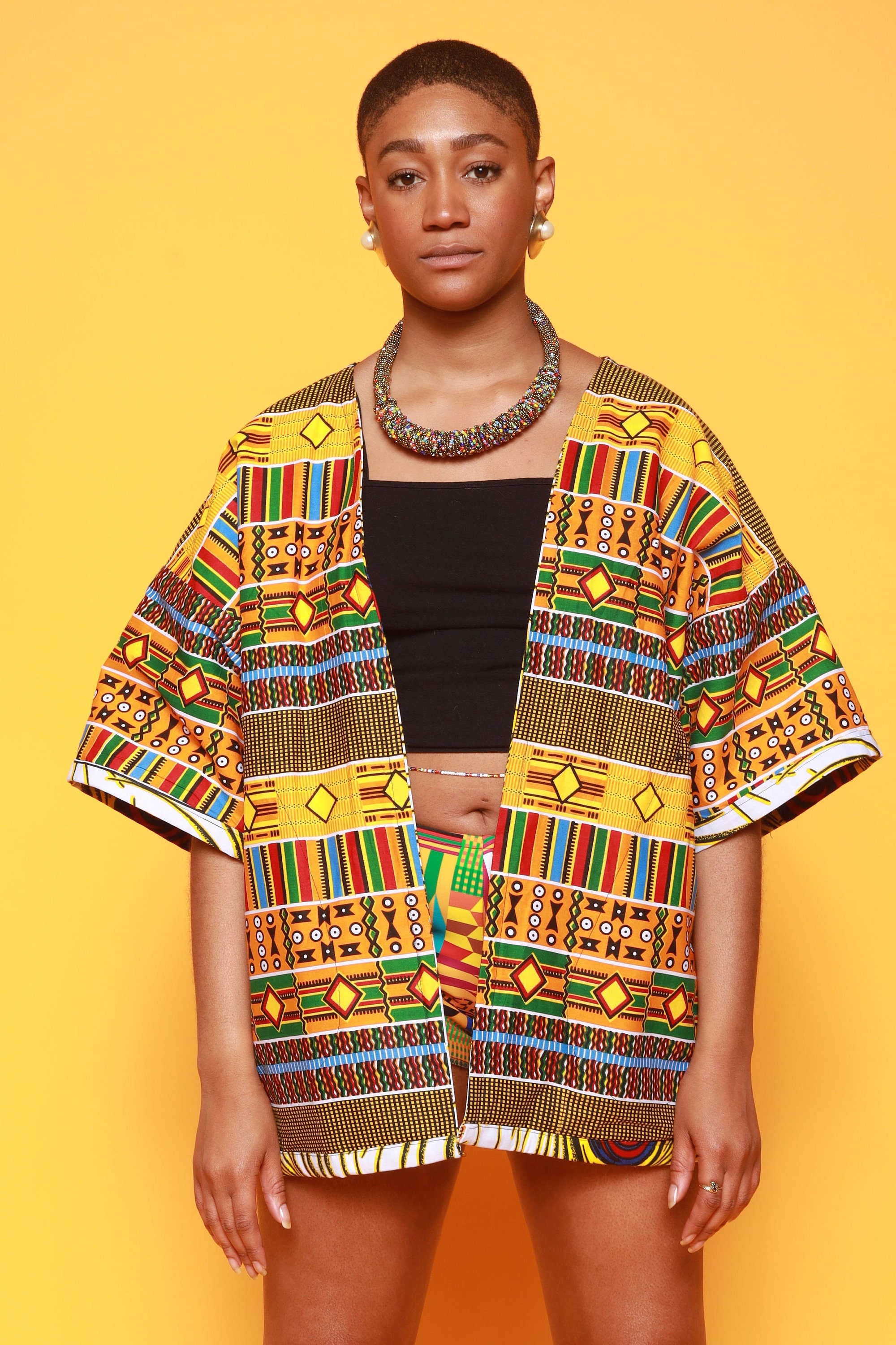 African Print Kimono Swimsuit Cover Up Reversible African Etsy Australia