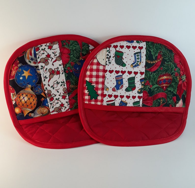 Christmas Pot Holder Set Holiday Pot Holder Set Pot Holder Etsy