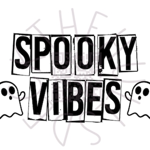 Spooky Vibes PNG SVG digitaler Download