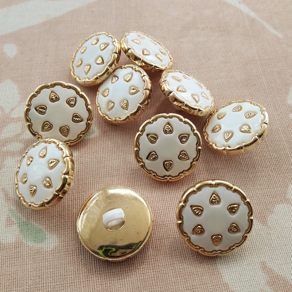 Gold Shank Button 21mm Dusty Pink