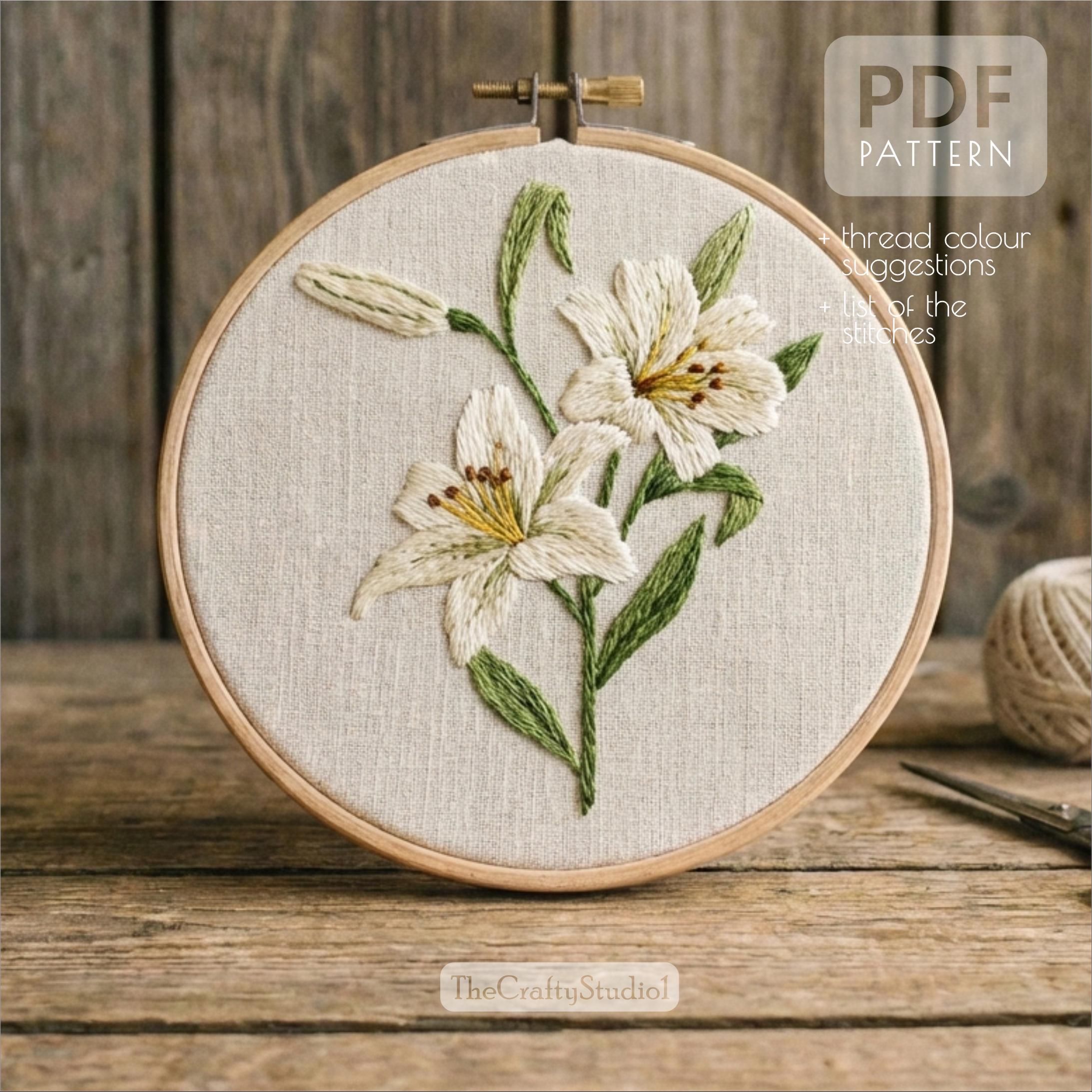 Toppa Ricamata Grande Petto SCA – Raso Bianco Con Oro Metallizzato – Motivo Giglio/fiore Di Giglio - Foto 5