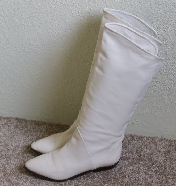 cream tall boots