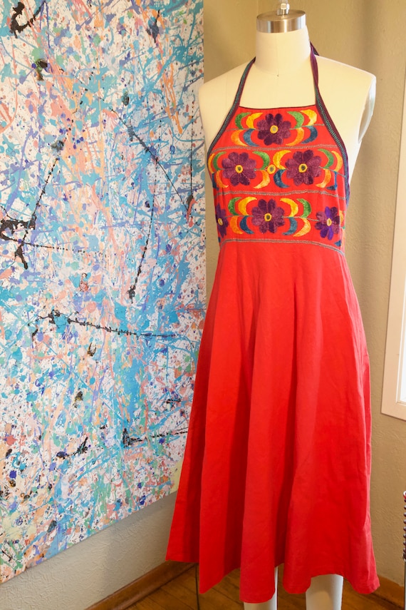 Vintage Carnaby Street Red Shisha Sundress with Mi