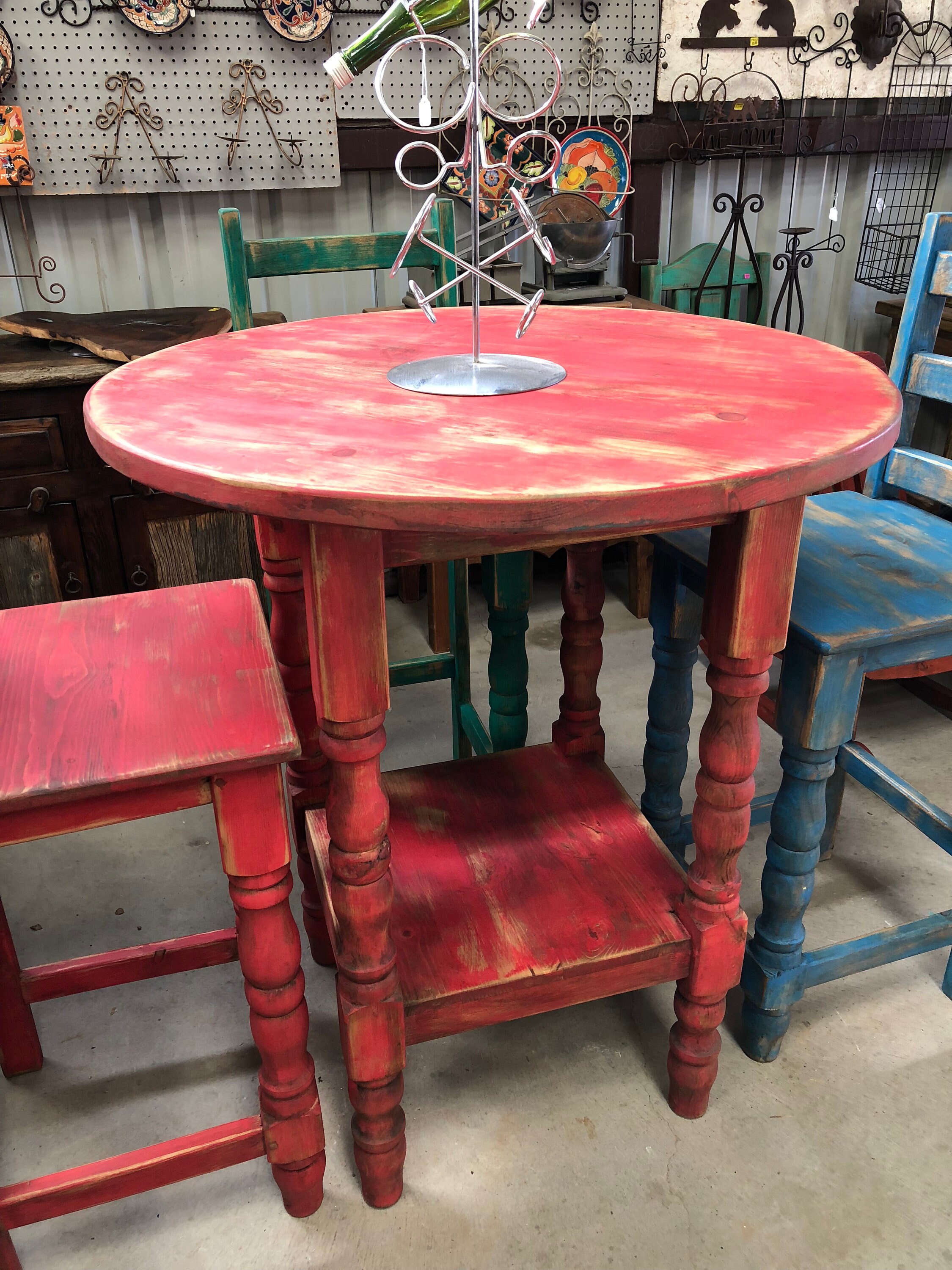 Rustic Bistro Table Etsy