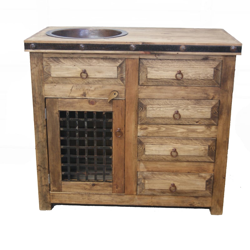 Rustic Bathroom Vanity - Etsy