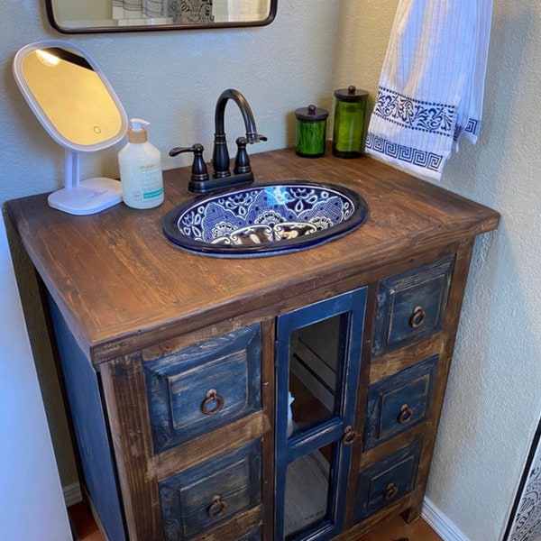 Rustic Bathroom Vanity Etsy