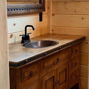 Rustic Wood Vanity yugo