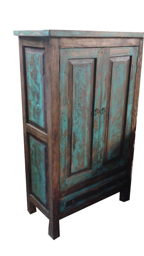 Turquoise armoire deals