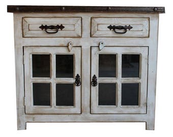 Rustic White Wash Bathroom Vanity