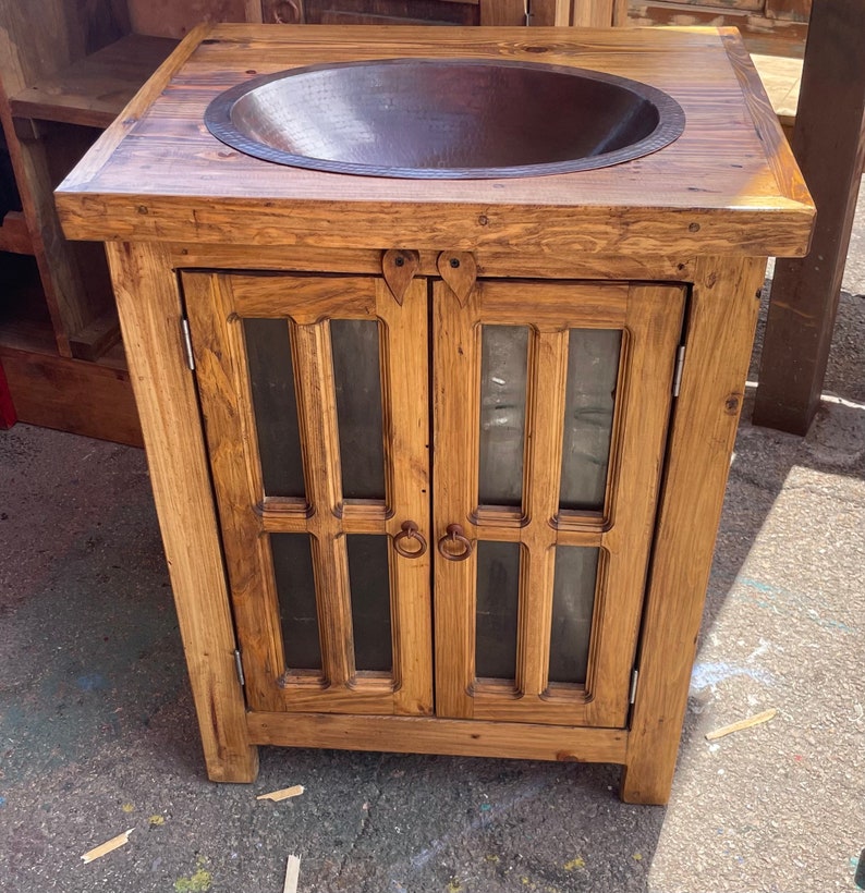 Rustic Bathroom Vanity - Etsy