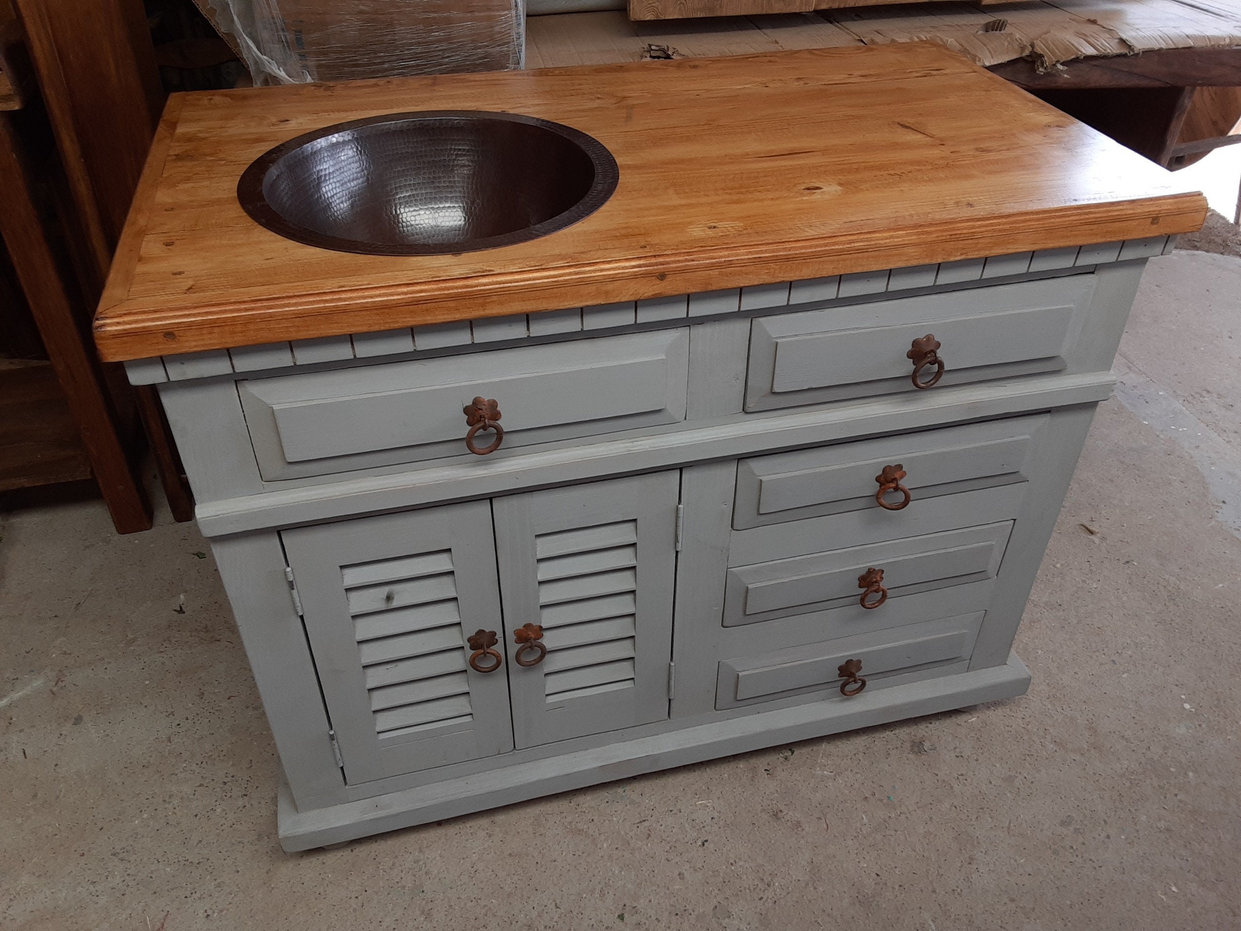 Tampa Rustic Vanity Etsy