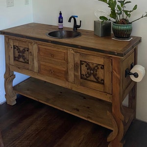 Rustic Saint andrew Bathroom Vanity Yugo Legs