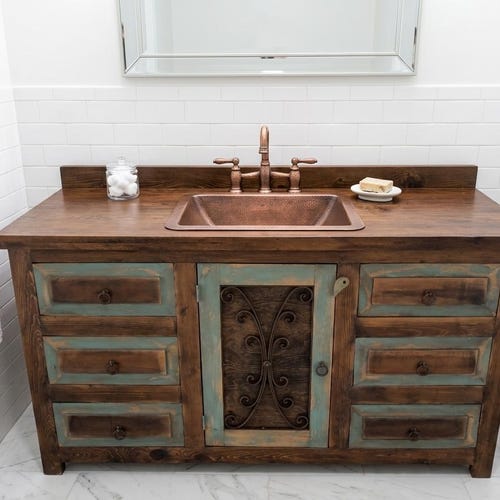 Rustic vanity