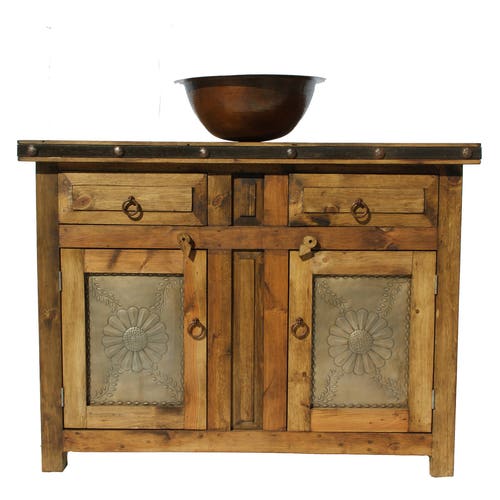 Floral Rustic Bathroom Vanity - Etsy