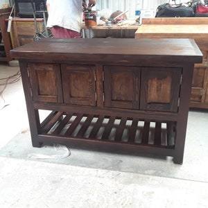 rustic bathroom vanity 4 doors