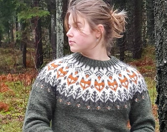 MADE TO ORDER, Lettlopi sweater, Hand knit Icelandic sweater