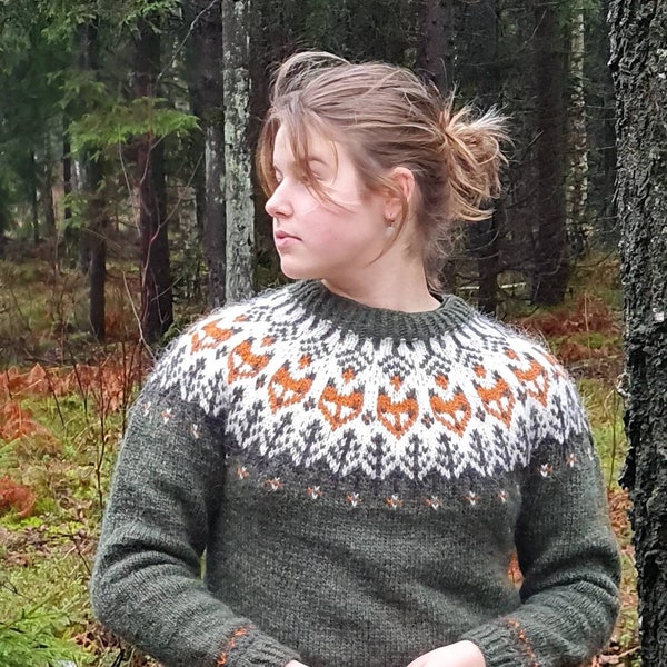 MADE TO ORDER, Lettlopi Pullover, Handgestrickter isländischer Pullover