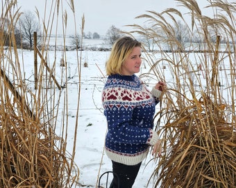 MADE TO ORDER. Hand knitted Icelandic sweater. Alafosslopi sweater