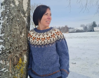 Lettlopi sweater, Hand knit Icelandic sweater, MADE TO ORDER