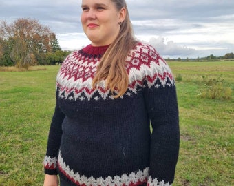 Vintage 1980s Traditional Iceland Sweater Viking Sz L - Etsy
