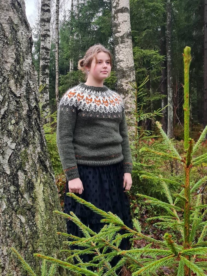 MADE TO ORDER, Lettlopi sweater, Hand knit Icelandic sweater image 3