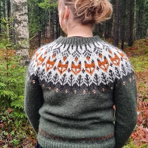 MADE TO ORDER, Lettlopi sweater, Hand knit Icelandic sweater image 2