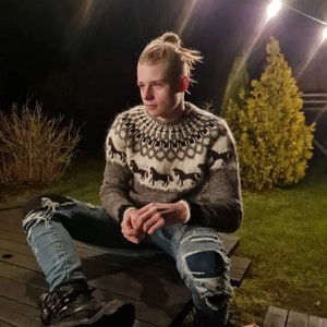 Lettlopi sweater, Hand knit Icelandic sweater,MADE TO ORDER