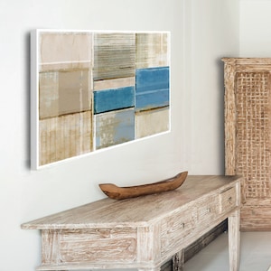 Blue abstract wall art / abstract coastal landscape print  / abstract seascape /blue minimalist art /beach house art