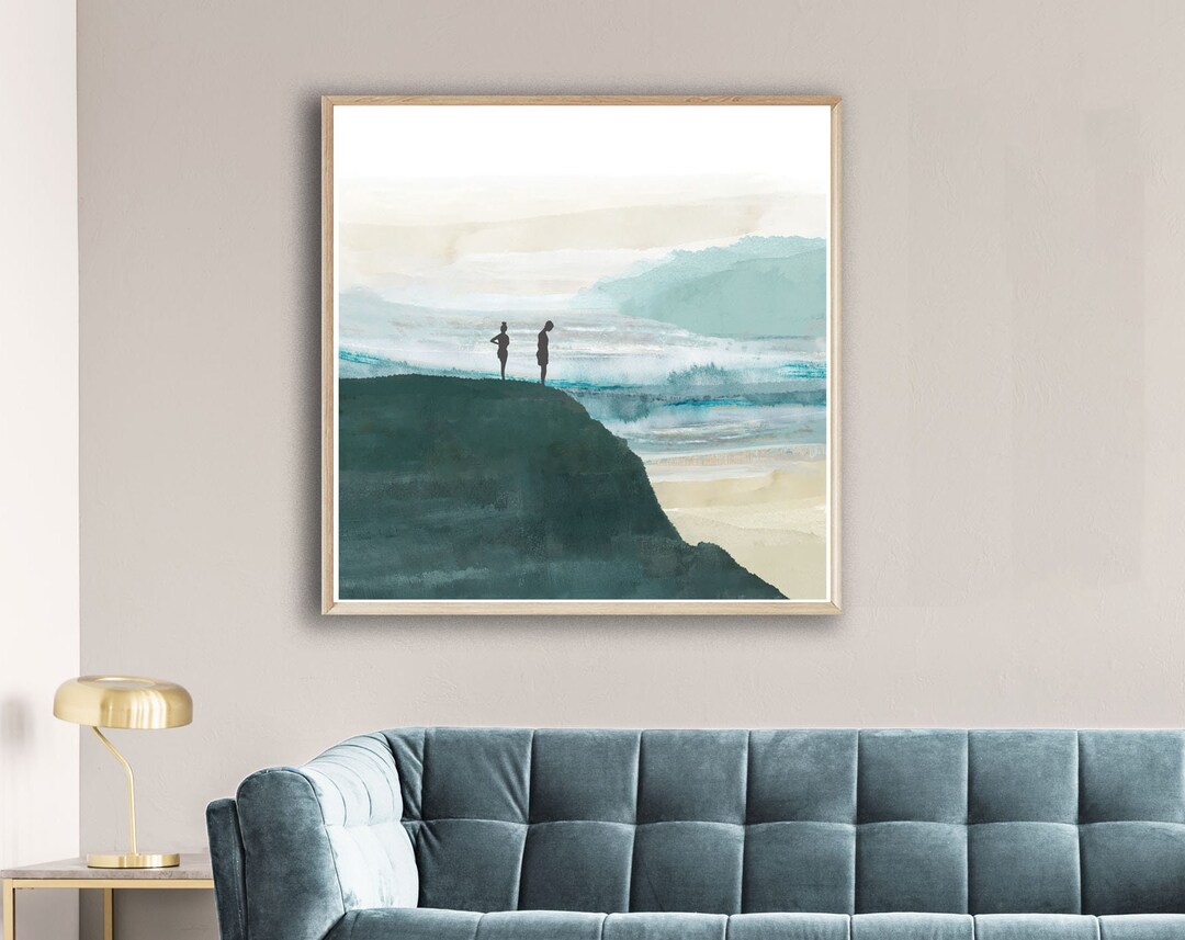 Coastal Landscape Wall Art /cliffs Art Print / Mountain Living Room