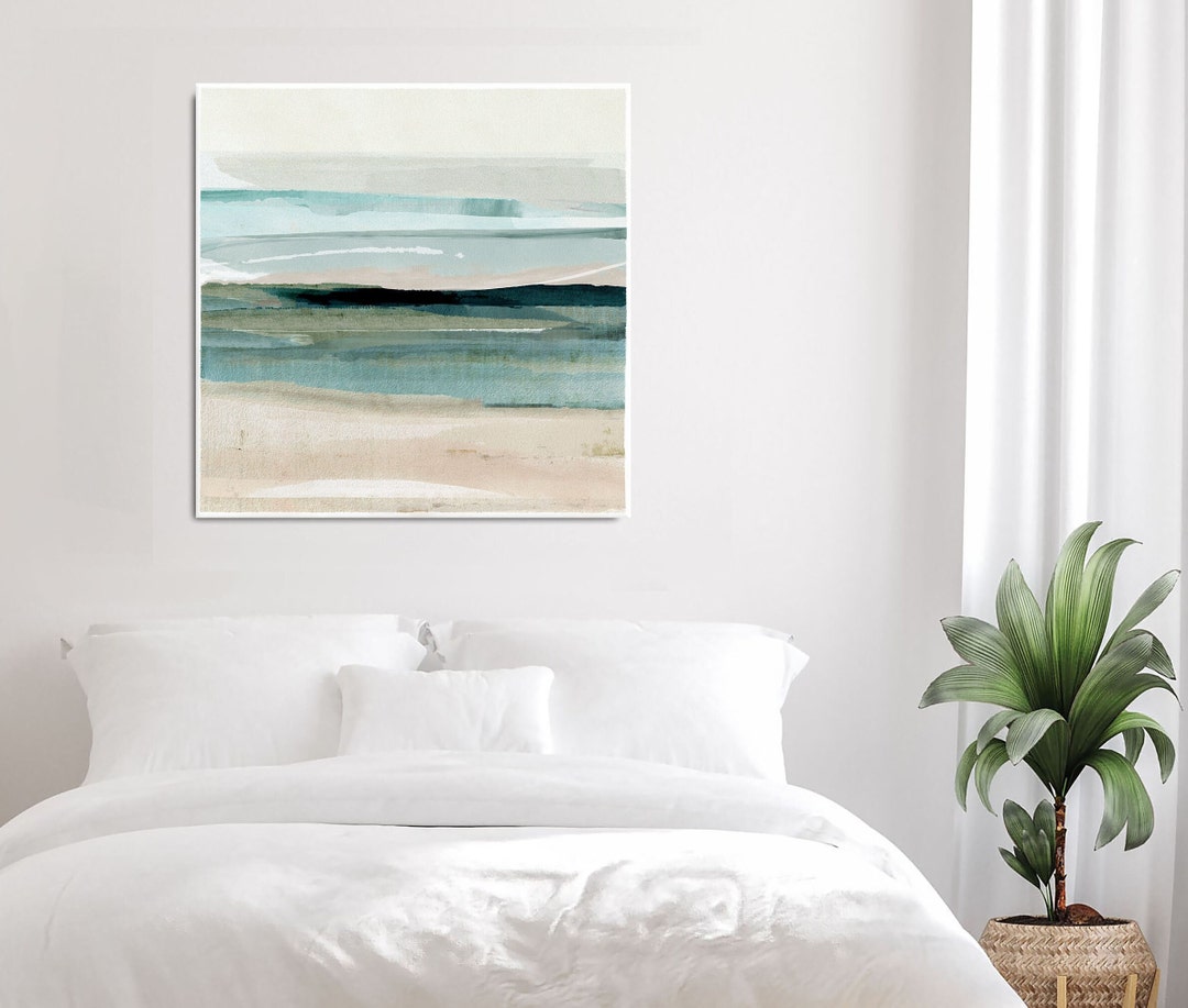 Abstract Seascape Painting / Coastal Art / Large Canvas Art / Serene ...
