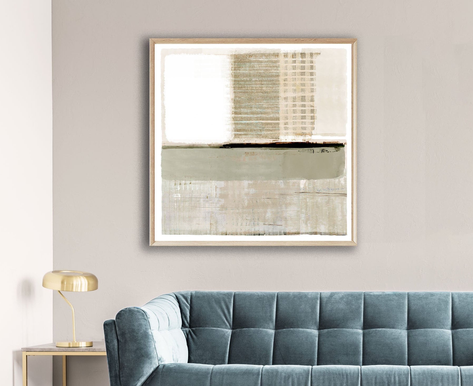 Sage Green and Beige Abstract Art Print / Neutral Minimalist - Etsy UK