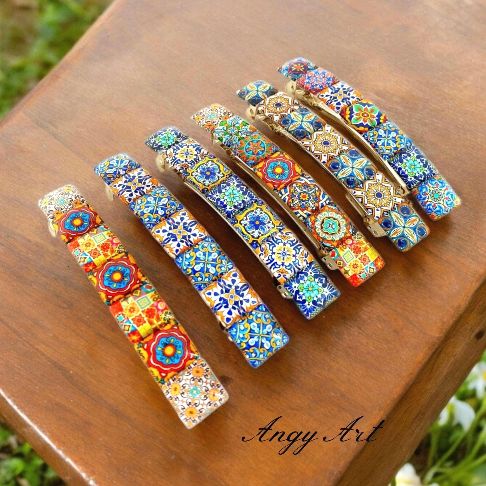 Ceramic Barrettes - Etsy display picture 3
