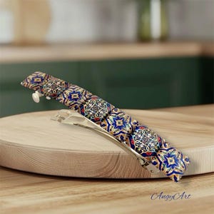 Glass Hair Barrette Large Hair Clip Thick Hair Accessories Handmade Hair Jewelry Gifts Women Girls