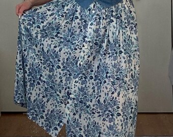Gonna vintage plissettata Karen Scott, taglia M, vita elasticizzata
