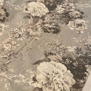 Waverly Ballad Bouquet Platinum Multipurpose Fabric Upholstery Grade Fabric 1 Yard x 54&quot; wide