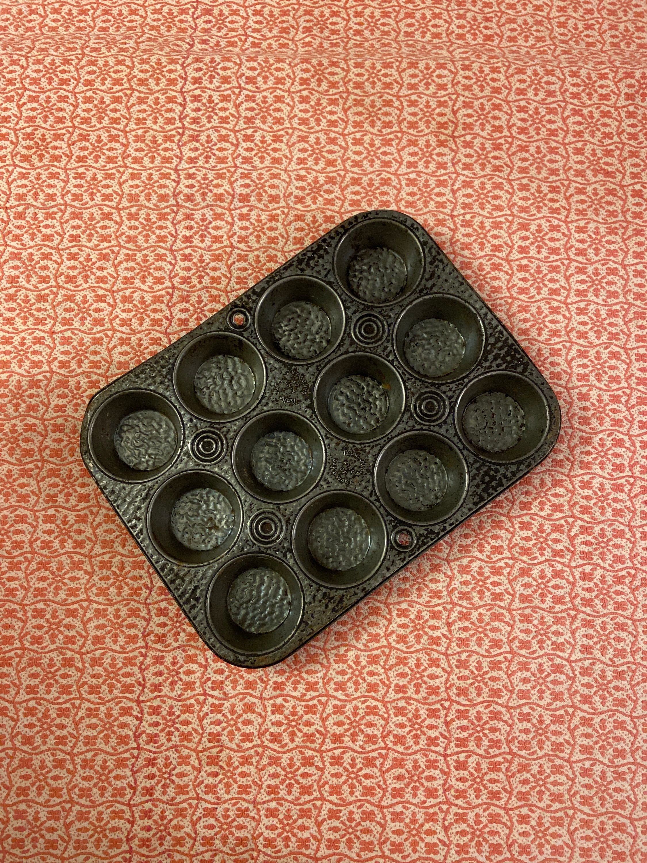 Vintage Bake King Muffin Tin King of Bakeware 12 Muffin Pan Etsy