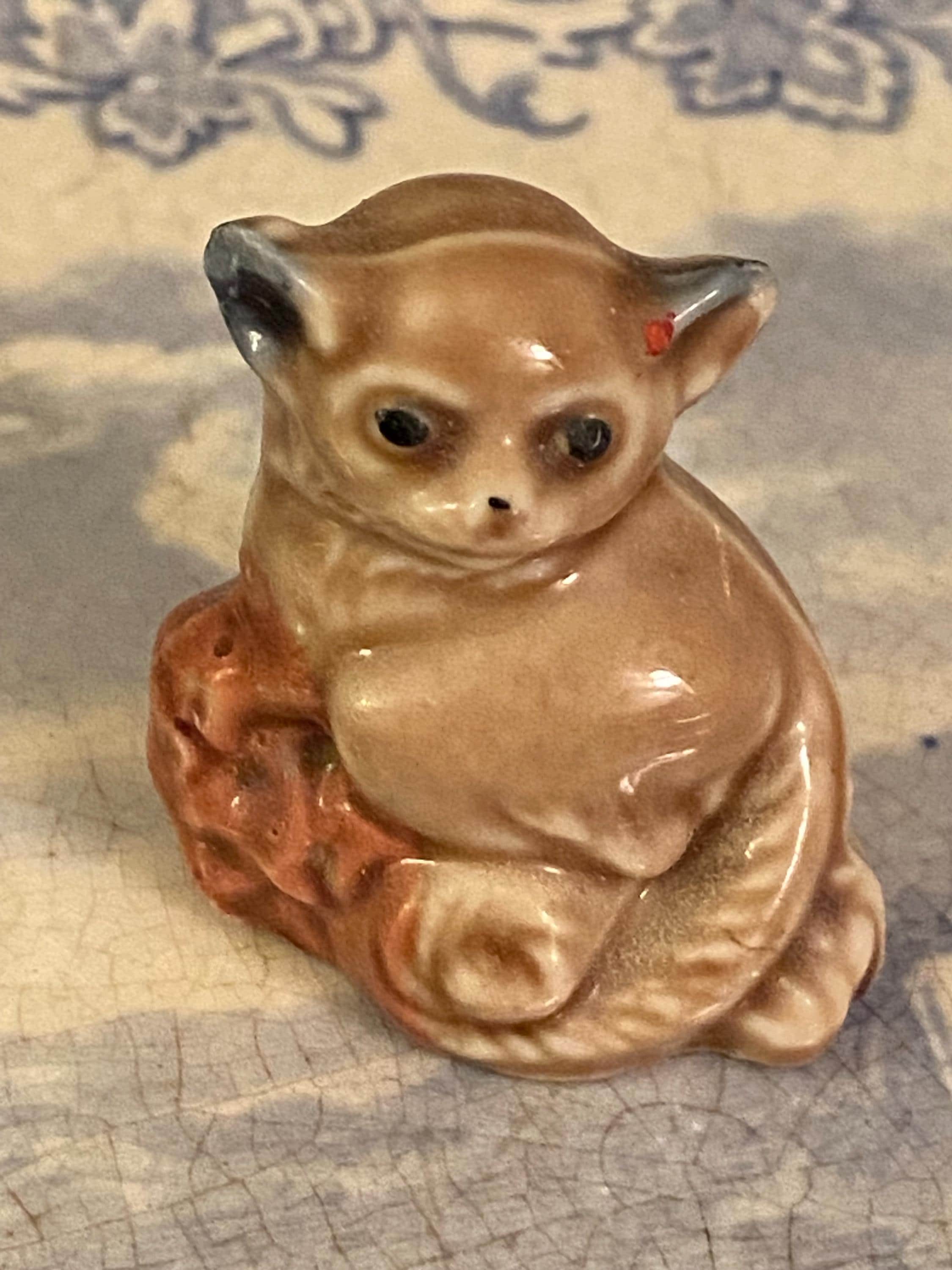 Wade Whimsie Lemur Figurine - Red Rose Tea Lemur - Etsy