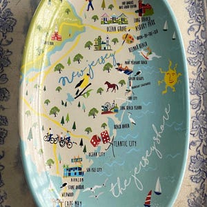 Carte de Sandy Hook à Cape May, la côte du New Jersey