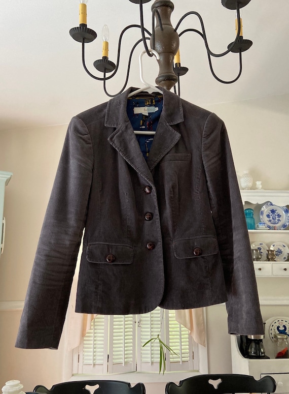 Boden Jacket - Gray Corduroy Boden Blazer - Britis