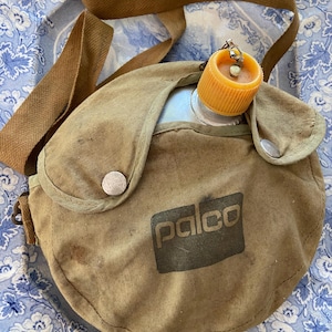 Vintage Palco Aluminum Canteen with Yellow Cap