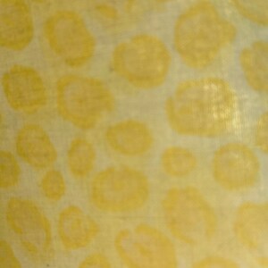 Scampolo di tessuto di cotone giallo brillante 35"x17" Tessuto artigianale giallo limone