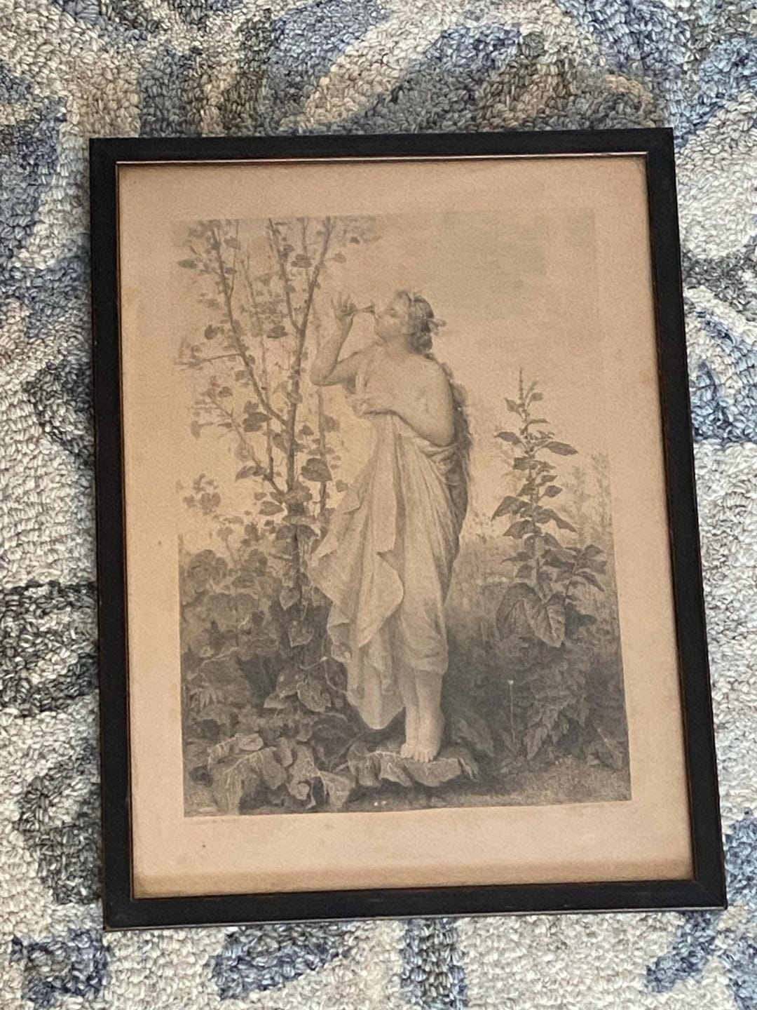 Antique Framed AURORA Artist J.L. HAMON Engraved by J. LAVASSEUR 13.5 ...