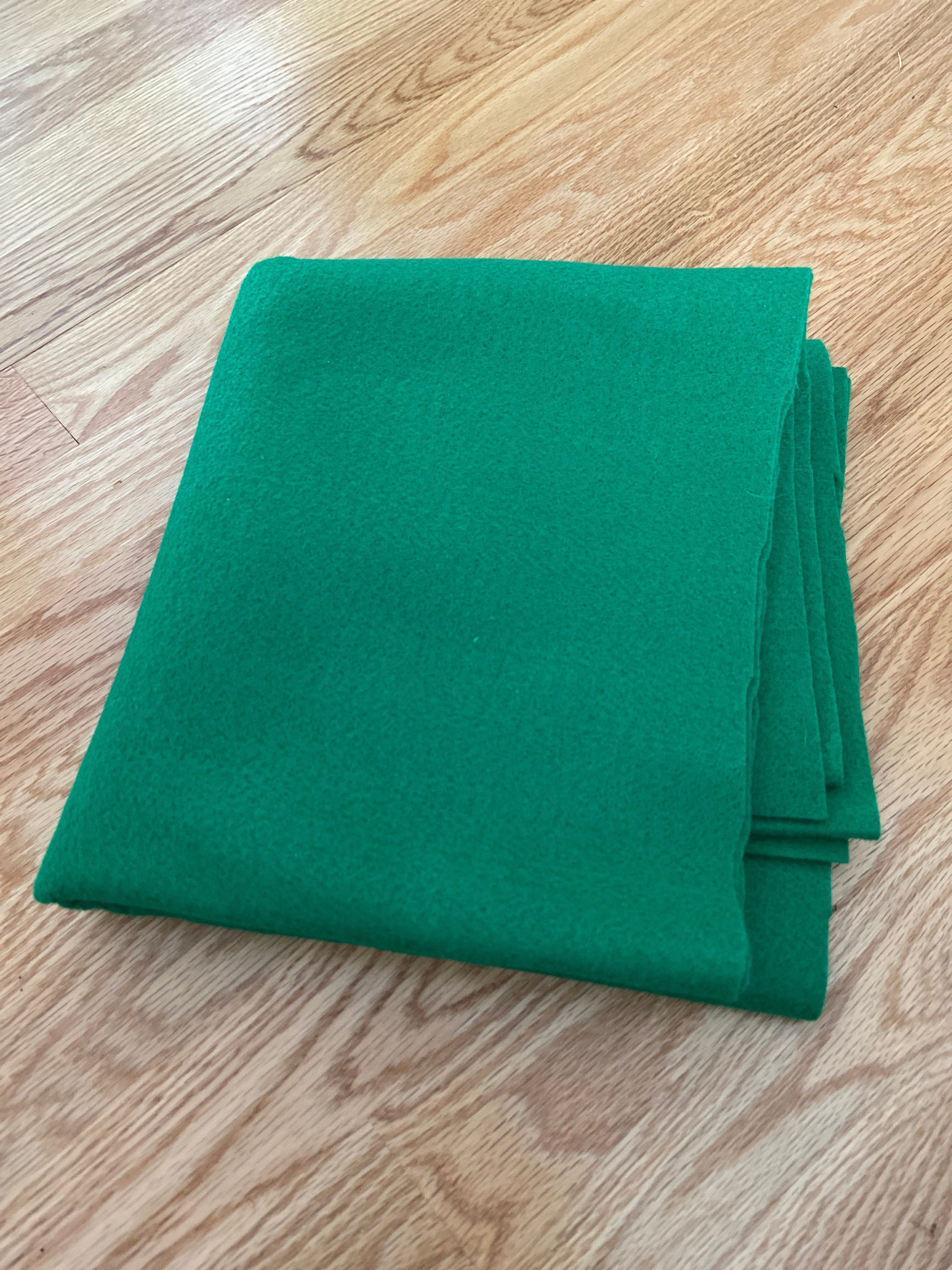 72 Classic Kelly Green Felt Fabric by the Yard (Free Shipping